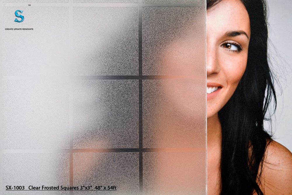 SX-1003 Clear Frosted Squares